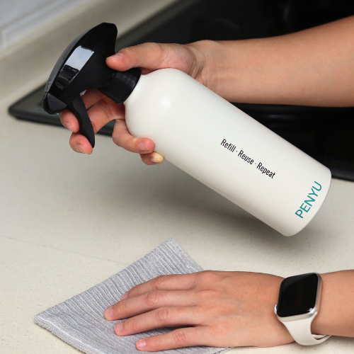 Muddy Paws & Sticky Spills: Your 5-Minute Hardwood Floor Rescue with PENYU - All-purpose cleaner refill